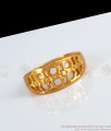 Trendy Impon Daily Wear Plain Gold Ring Collections FR1242