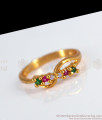 Multi Stone Original Impon Gold Finger Ring Designs FR1248