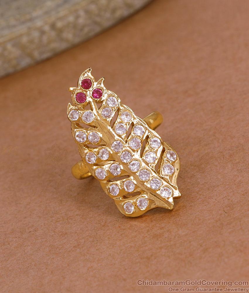 Original Impon Gold Rings Traditional Neem Collections FR1253 Original Impon Gold Rings Traditional Neem Collections FR1253