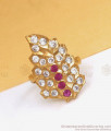 Original Impon Finger Ring Leaf Pattern Shop Online FR1255