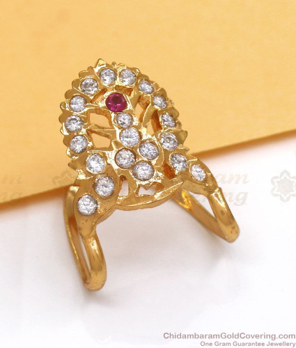 Buy Attractive Vanki Type Ruby Emerald Impon Finger Ring FR1115