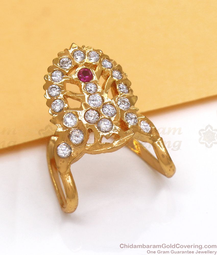 Indian South Indian Traditional Gold Plated Vanki Ring by Asp Fashion -  Etsy Finland