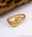 Dual Heart Design Impon Finger Ring Gift Collection FR1270