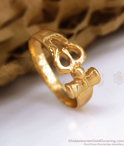 Memoir Goldplated Asht-Dhatu Shiva Lingam design Spiritual finger ring  Hindu Temple jewellery Man (ORMG3434) : Amazon.in: Fashion