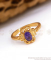 Purple Crystal Stone Finger Ring Impon Collection FR1282