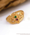 Ruby Emerald Stone Original Impon Finger Ring Daily Wear FR1294