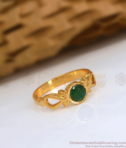 Elegant Emerald (Panna) gold ring – Kundaligems.com