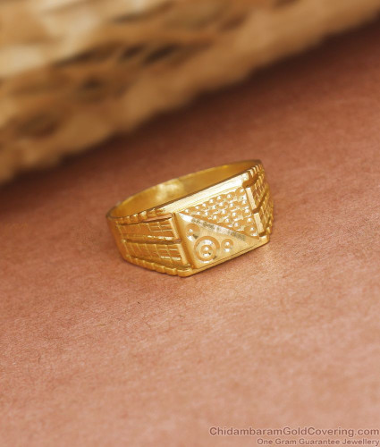 235-GR6608 - 22K Gold Ring with Cz For Men | 22k gold ring, Gold rings, 22k  gold