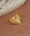 Trendy Curve Type 2 Gram Gold Finger Ring Collections FR1353