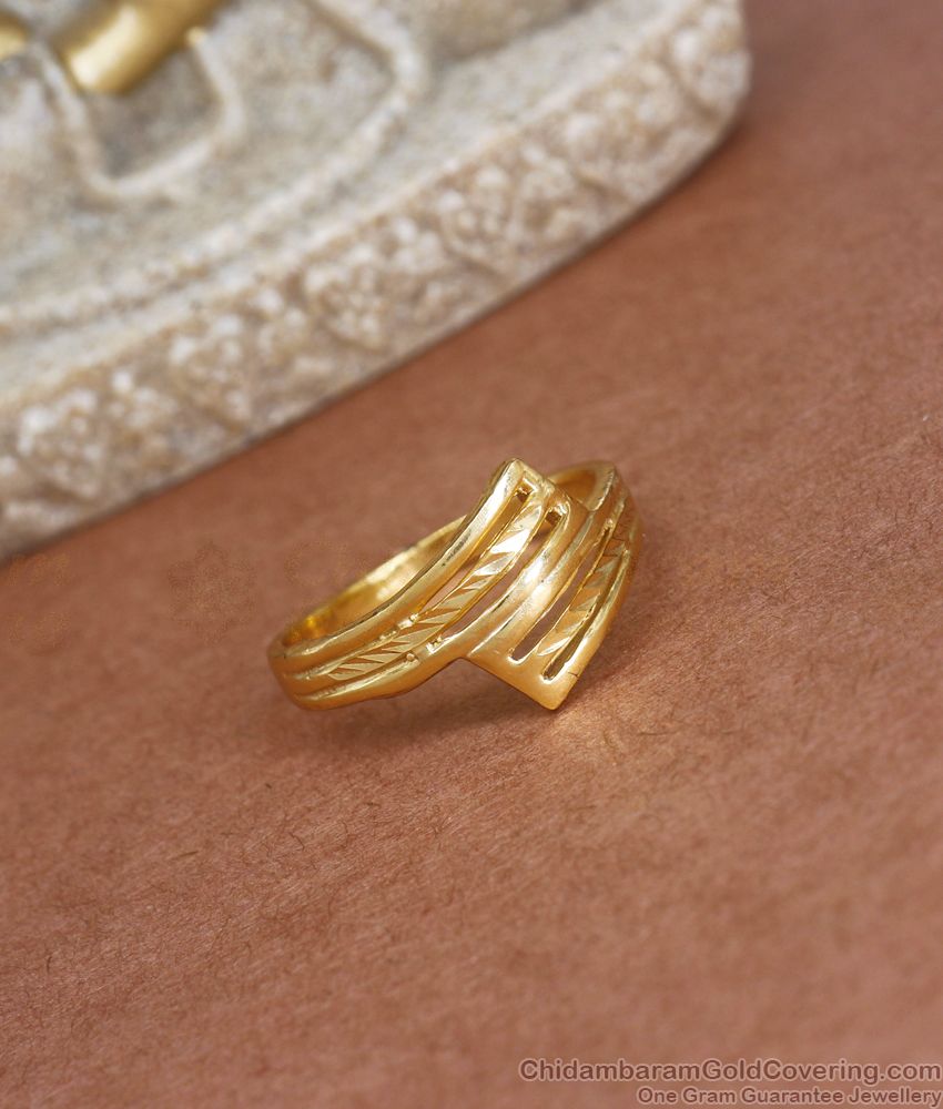 2 Gram Gold Forming Finger Ring Collections For Women FR1355