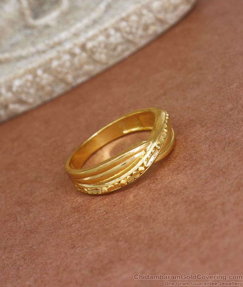 Two Gram Gold Best Quality Plain Ring Shop Online FR1363