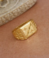 Real Gold Like Mens Finger Ring Collections Shop Online FR1372