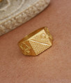 High Quality Two Gram Gold Mens TV Finger Ring Collections FR1377