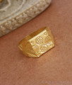 Premium Two Gram Gold Plated Finger Ring Forming Online Jewelry FR1380