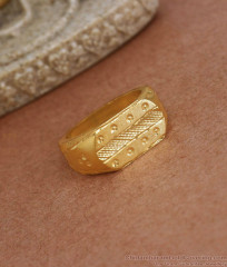 Trendy Gold Plated Mens Finger Ring Online Collections FR1384 Trendy Gold Plated Mens Finger Ring Online Collections FR1384