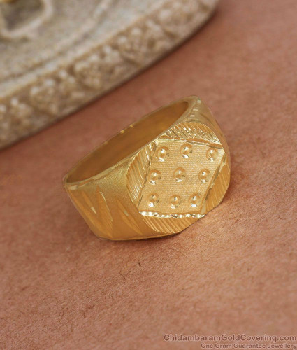 Finger Ring Golden 1 Gram Gold Plated Rings, Weight: 10-30g at Rs 500/piece  in Mumbai