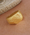 Big Ring for Men 2 Gram Gold Plated Forming Ring Collections FR1394