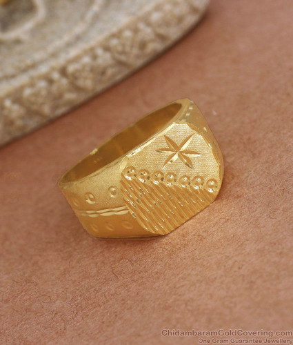MEN'S YELLOW GOLD RING WITH 6.4 GRAM GOLD BAR - Howard's Jewelry Center