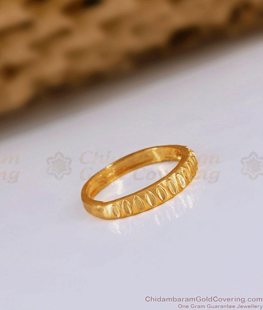 Plain Impon Finger Ring Collections From Chidambaram Gold Covering FR1420