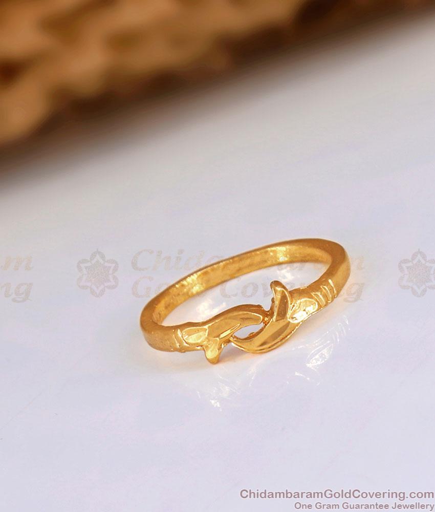 fr1424 new less weight flower design plain impon slim finger ring shop online 1