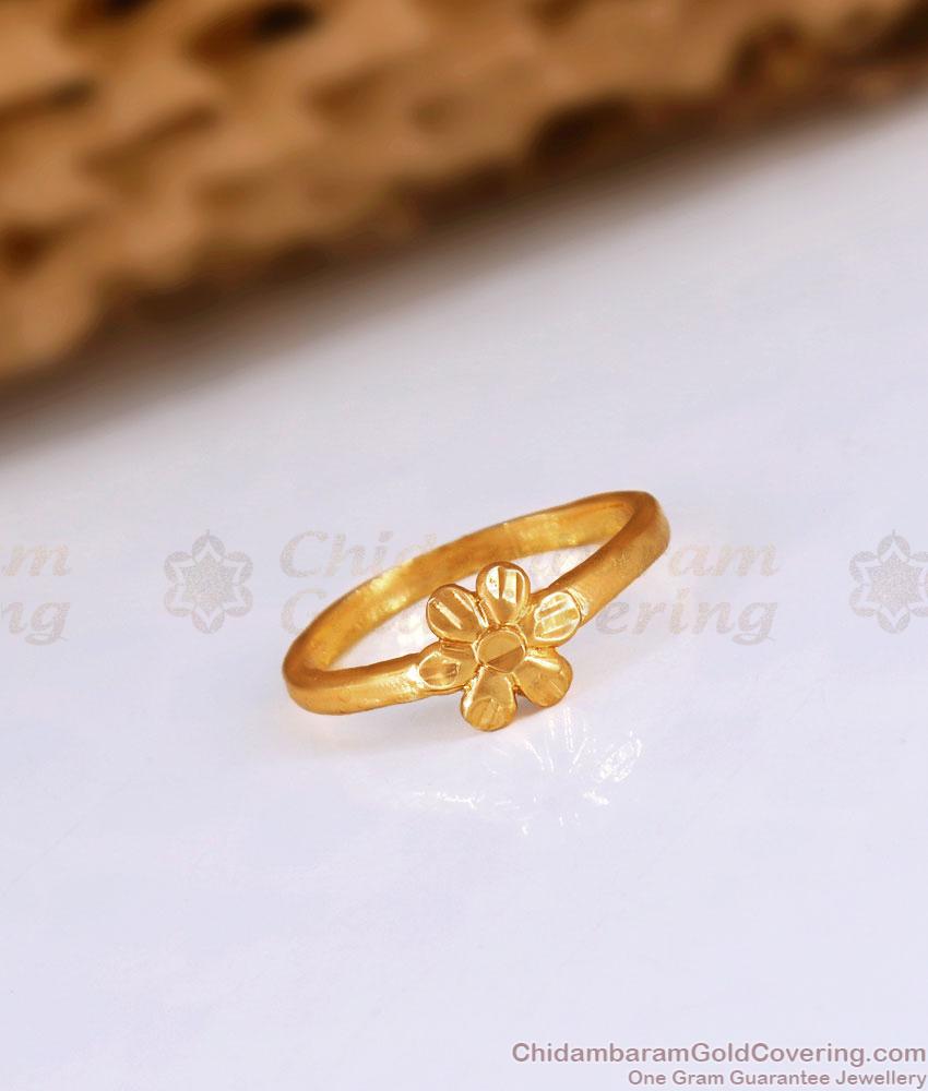 Daily Wear Impon Finger Ring Flower Designs FR1440