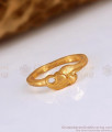 Stylish Thin Impon Finger Ring Heart Designs Teenagers Collections FR1445