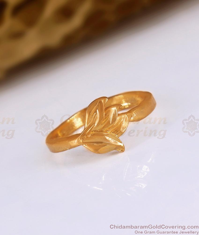 Stylish Leaf Design Impon Finger Rings Collections Shop Online FR1459