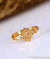 Designer Gold Impon Finger Ring Pain Daily Wear Collections FR1479