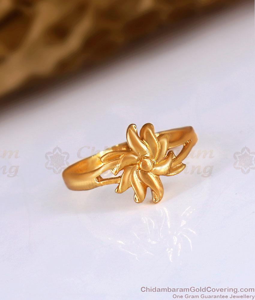 Stylish College Wear Impon Finger Ring Floral Designs for Women FR1481