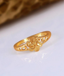 New Floral Impon Gold Ring Pattern Shop Online FR1500