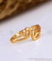 Double Heart Designs Gold Pattern Impon Ring Collection FR1501