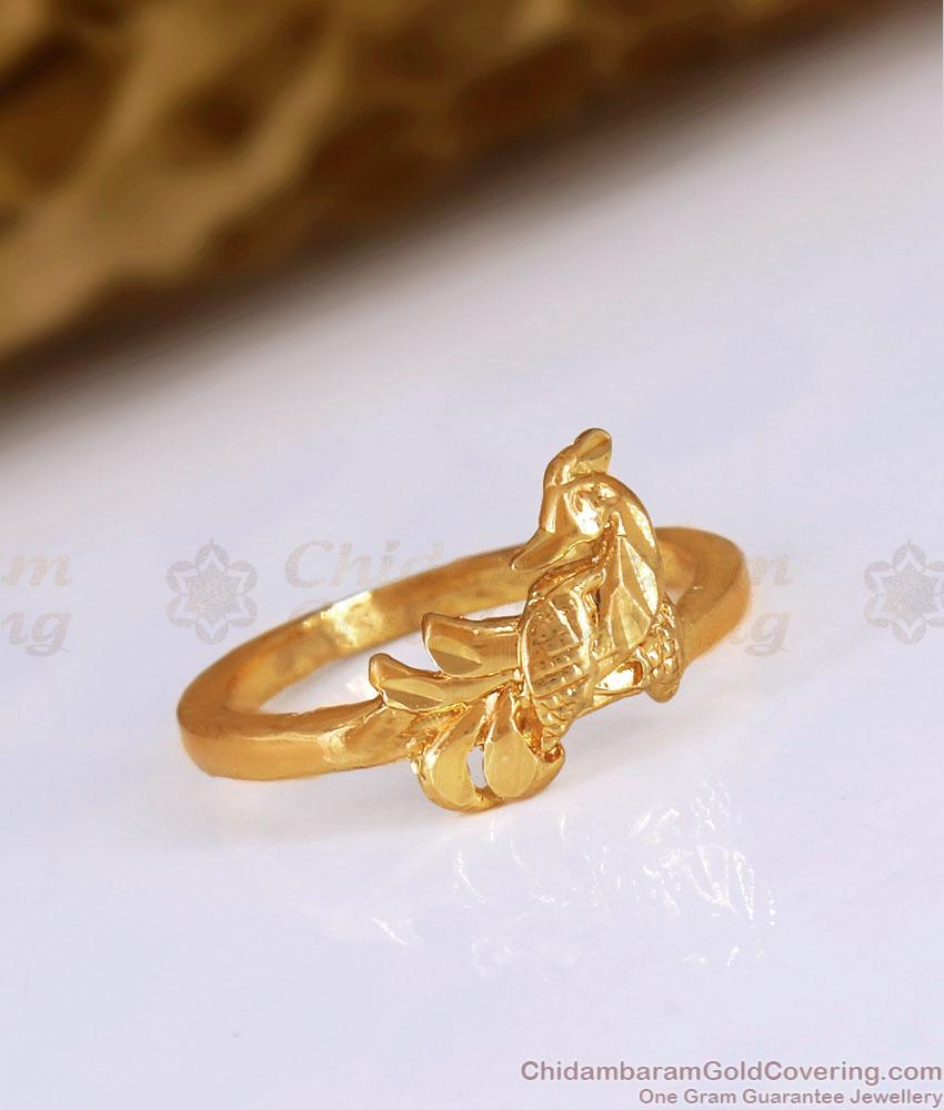 Beautiful Peacock Design Impon Rings Daily Wear Collections FR1502