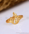 Beautiful Swan Design Impon Rings College and Office Use Jewelry FR1507