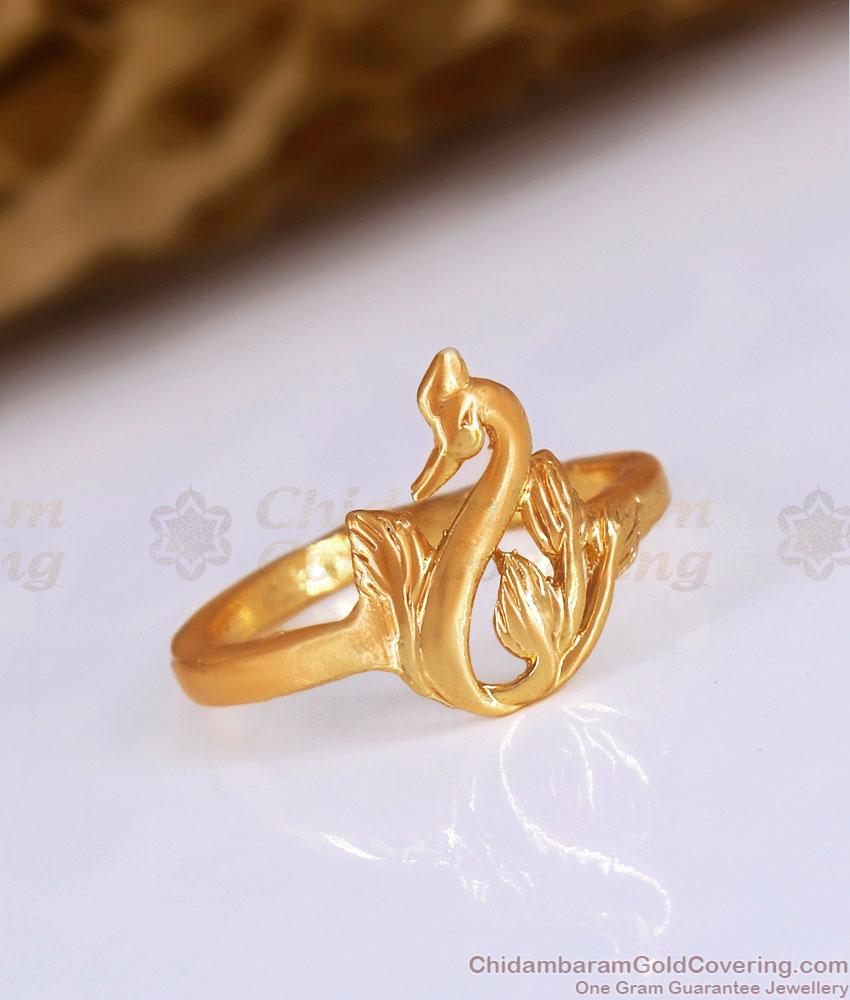 Beautiful Swan Design Impon Rings College and Office Use Jewelry FR1507