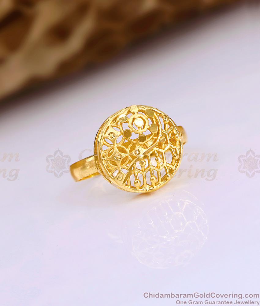 Two Gram Gold Finger Ring Women Wedding Design FR1510 Two Gram Gold Finger Ring Women Wedding Design FR1510