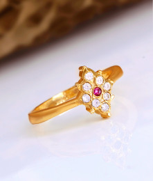 Latest Gati Stone Impon Wedding Ring For Women FR1562 Latest Gati Stone Impon Wedding Ring For Women FR1562