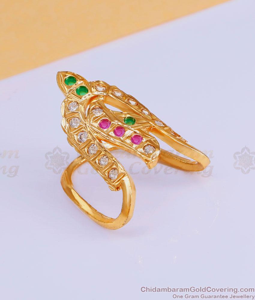 Traditional Multi Color Stone Vanki Ring 5 Metal Jewelry FR1585 Traditional Multi Color Stone Vanki Ring 5 Metal Jewelry FR1585