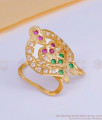One Gram Gold Cz Stone Vanki Ring Impon Jewlery Design FR1587 One Gram Gold Cz Stone Vanki Ring Impon Jewlery Design FR1587