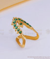 Light Weight Green Stone Vanki Ring Impon Gold Jewelry FR1590 Light Weight Green Stone Vanki Ring Impon Gold Jewelry FR1590