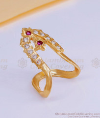 Simple Gold Design Impon Stone Vanki Ring Collection For Women FR1591 Simple Gold Design Impon Stone Vanki Ring Collection For Women FR1591