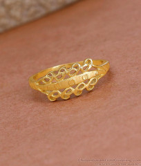 Light Weight Forming Gold Bridal Finger Ring Design At Affordable Price FR1599