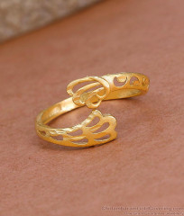 Stylish Gold Imitation Daily Wear Ring Matt Finish Design Online FR1600