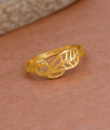 Elegant Peacock Design Two Gram Gold Finger Ring Collections For Women FR1603