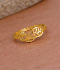 Elegant Peacock Design Two Gram Gold Finger Ring Collections For Women FR1603