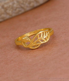 Elegant Peacock Design Two Gram Gold Finger Ring Collections For Women FR1603