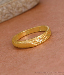 Buy Premium Quality Matt Finish Gold Ring For Daily Wear Online FR1609