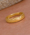 Plain Two Gram Gold Finger Ring Design For Everyday Use FR1610