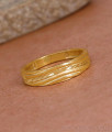 Real Gold Look Plain Finger Ring Collections For Daily Wear FR1612