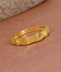 Premium Gold Forming Geometric Star-Cut Textured Finger Ring for Daily Wear FR1613