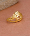 Beautiful Heart Design Forming Gold Finger Ring Design For Brides FR1614